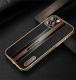 Compatible with Apple , Lychee Pattern Mobile Phone Case Electroplating Leather Pattern Soft Side Shell