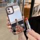 Compatible with Apple , Mirror Mirror Protective Cover, Camera Phone Case With Letters