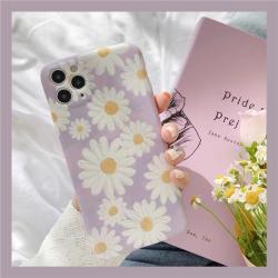 Compatible with Apple , Oil Painting Purple Daisy Apple Xsmax Mobile Phone Case