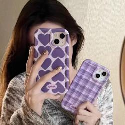 Girl Purple Love Suitable For Mobile Phone Case