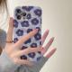 Wave Pattern Blue Flower Mobile Phone Case