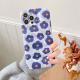 Wave Pattern Blue Flower Mobile Phone Case