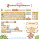 Sublimation Cute Cartoon Pig Party Theme Height Keycap Full Set