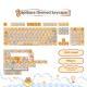 Sublimation Cute Cartoon Pig Party Theme Height Keycap Full Set