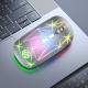 Wireless Bluetooth Mouse Dual-mode Luminous Charging Game Office 5-key Metal Roller