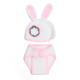 Handmade Photography Clothes Gray Rabbit White Bow Rabbit Big Ears Rabbit Wool Suit