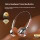 Retro Fashion Maillard Metal Bluetooth Headset