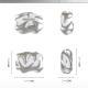 Original Matte Silver Tooth Earphone Shell