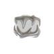 Original Matte Silver Tooth Earphone Shell