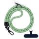 10MM Climbing Rope Mobile Phone Lanyard Gasket Adjustable Crossbody Mobile Phone Strap Camera Strap Rope Anti-lost Neck Rope