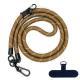 10MM Climbing Rope Mobile Phone Lanyard Gasket Adjustable Crossbody Mobile Phone Strap Camera Strap Rope Anti-lost Neck Rope
