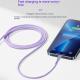 Quick Charge QC30 Charging Cable Nylon Braided Mobile Phone USB Cable With Indicator Light