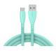 Quick Charge QC30 Charging Cable Nylon Braided Mobile Phone USB Cable With Indicator Light