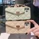 Chain diagonal silicone coin purse phone case