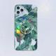 Laser colorful flower language bracket phone case