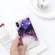 Cold wind purple marble pattern phone case