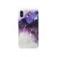 Cold wind purple marble pattern phone case