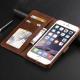 Calfskin retro flip wallet phone holster