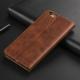 Calfskin retro flip wallet phone holster