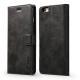 Calfskin retro flip wallet phone holster