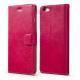 Calfskin retro flip wallet phone holster
