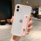 Two-tone frosted wristband phone case