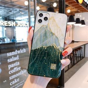 Gold foil geometric phone case