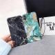 Render golden green marble phone case