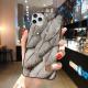 Frosty wind flamingo feather phone case