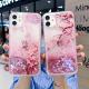 Liquid Quicksand Peach Blossom Phone Case Soft
