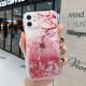 Liquid Quicksand Peach Blossom Phone Case Soft