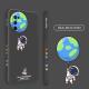 Compatible with Apple , Astronaut Is Suitable For Apple 6s Mobile Phone Case 6 All-Inclusive Lens 6splus Liquid Silicone Case