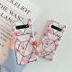 Flower Stitching Geometric Marble Pattern Silicone Electroplated Phone Case
