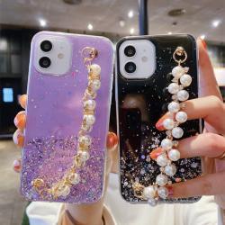 Star Sky Gold Foil Drip Gel Mobile Phone Case