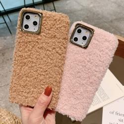 Autumn And Winter Plush Solid Mobile Phone Case