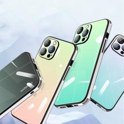 Magic Color Gradually Toughened Glass Phone Case