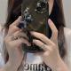 Transparent Black Dog Bracelet Phone Case