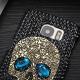 Mobile Phone Protective Shell Black Shell Skull Rhinestone
