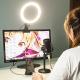 Compatible with Apple, Selfie photography tripod desktop stand fill light