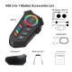 Motorcycle Helmet Bluetooth Headset Voice Intercom Riding Assistant