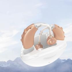 Elderly Rechargeable Hearing Aid Dual-machine Deaf Wireless Ear Back