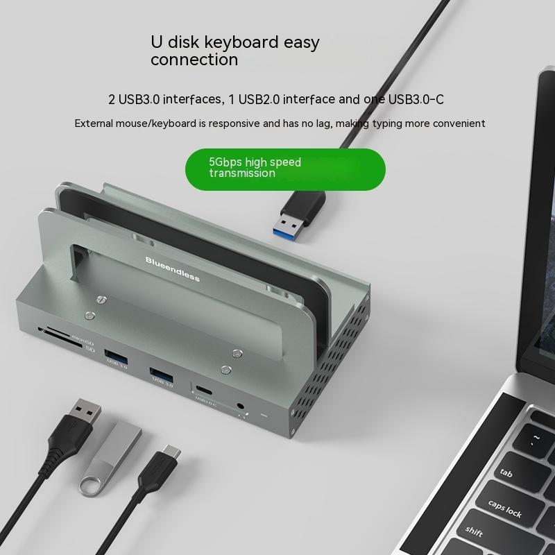 Vertical Storage Bracket Typec Docking Station Converter