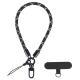 Mobile Phone Short Polyester Rope Anti-theft Wrist Strap Keychain