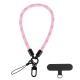 Mobile Phone Short Polyester Rope Anti-theft Wrist Strap Keychain
