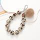 Pompons Beaded Mobile Phone Pendant Diy