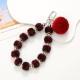 Pompons Beaded Mobile Phone Pendant Diy