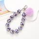Pompons Beaded Mobile Phone Pendant Diy