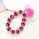 Pompons Beaded Mobile Phone Pendant Diy