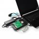 Foreign Trade Export Three-in-one USB To IDE SATA IDESATA To USB Parallel Portserial Hard Disk Drive Conversion Wire
