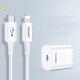White Fast Charger Cable Single Line